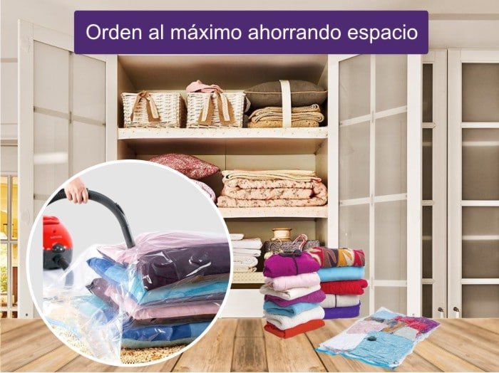 guardar ropa en bolsas al vacío