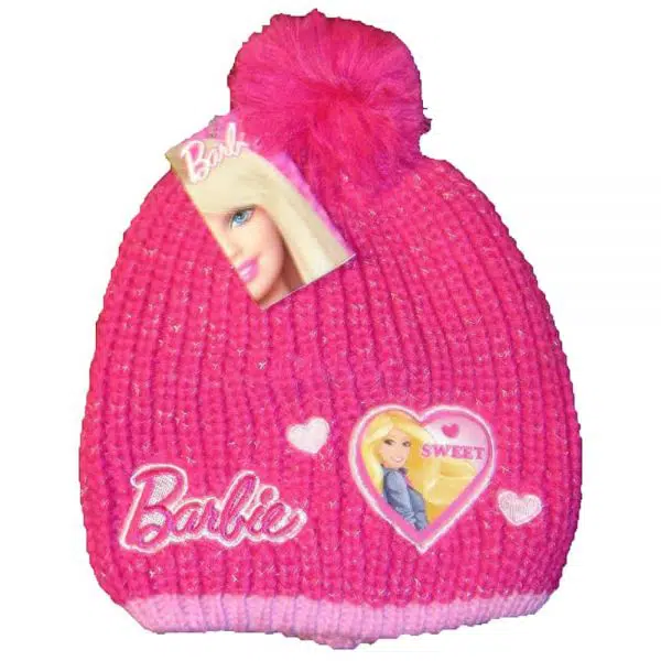 gorro infantil barbie fucsia