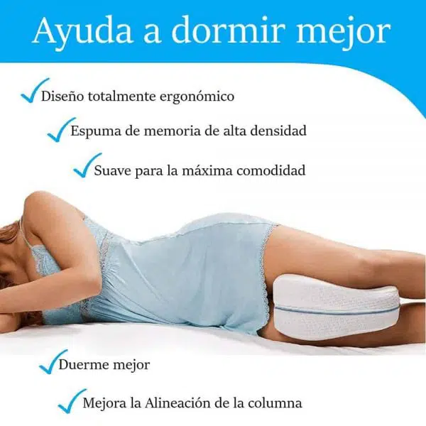 almohada para piernas y rodillas