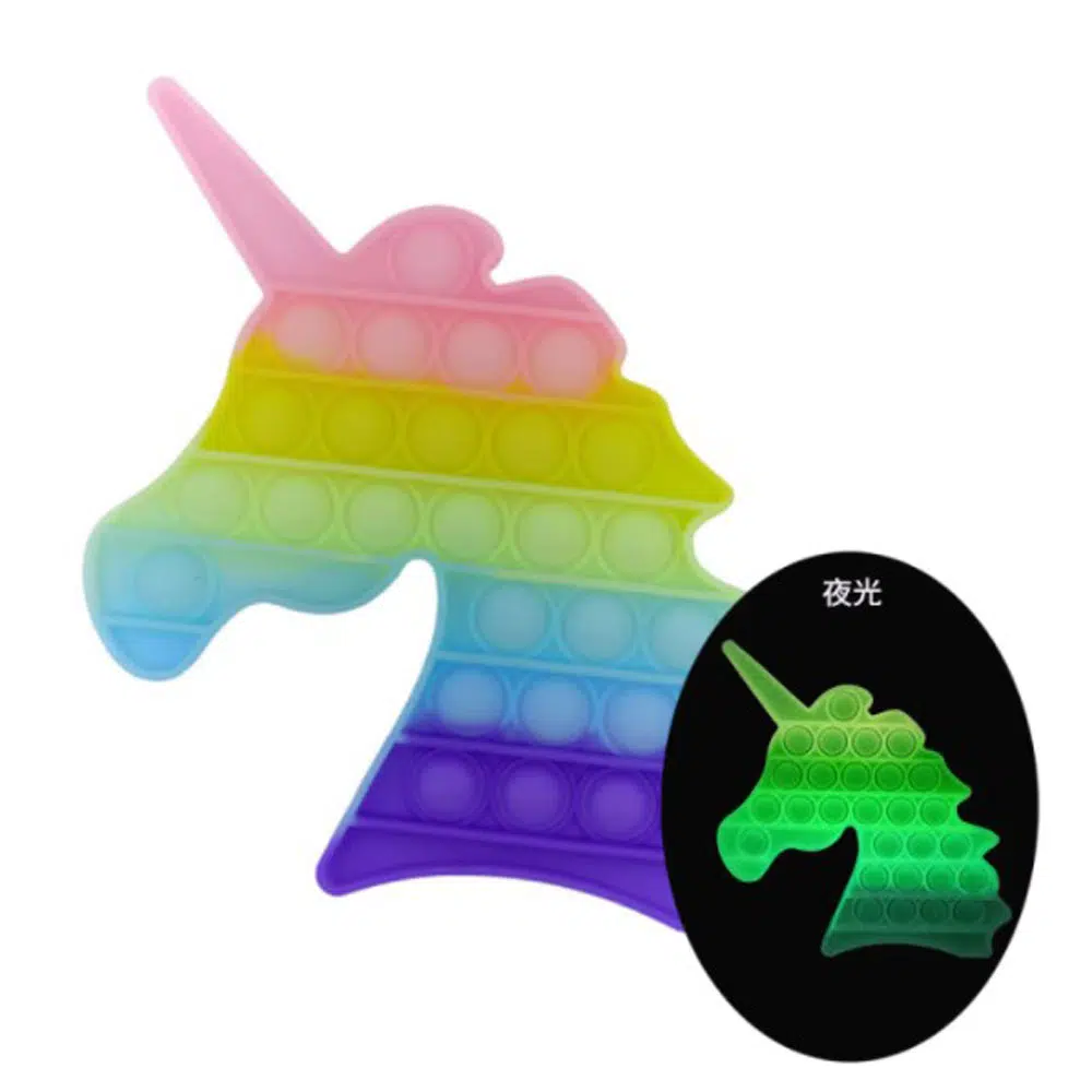 pop-it-fluorescente-unicornio pop it unicornio fidget toy