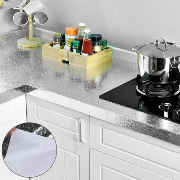 papel decorativo aluminio