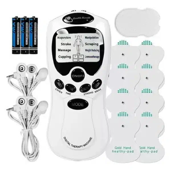 electroestimulador de 8 parches